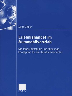 cover image of Erlebnishandel im Automobilvertrieb